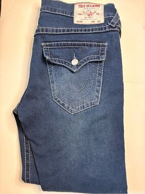 True Religion MensNavy Blue Skinny Jeans